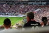 Eintracht Frankfurt Fans im Stadion.